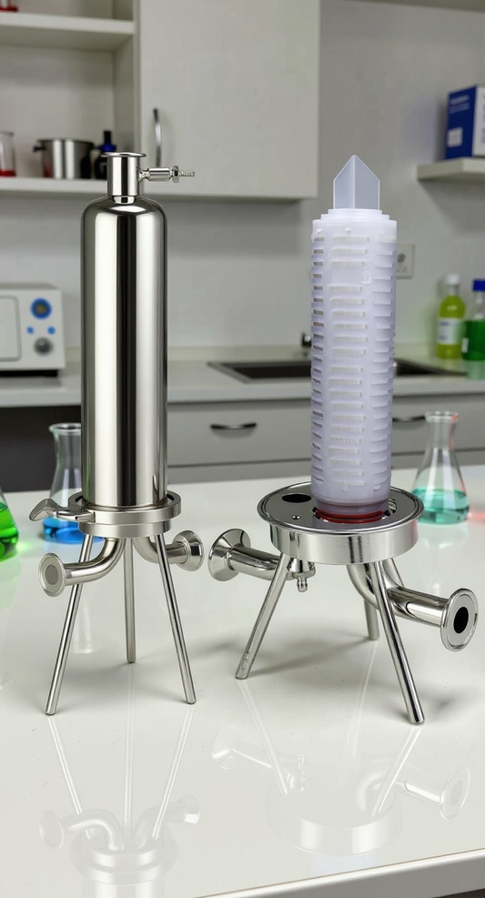 20-Inch Stainless Steel Single Core Pleated Filter Housing