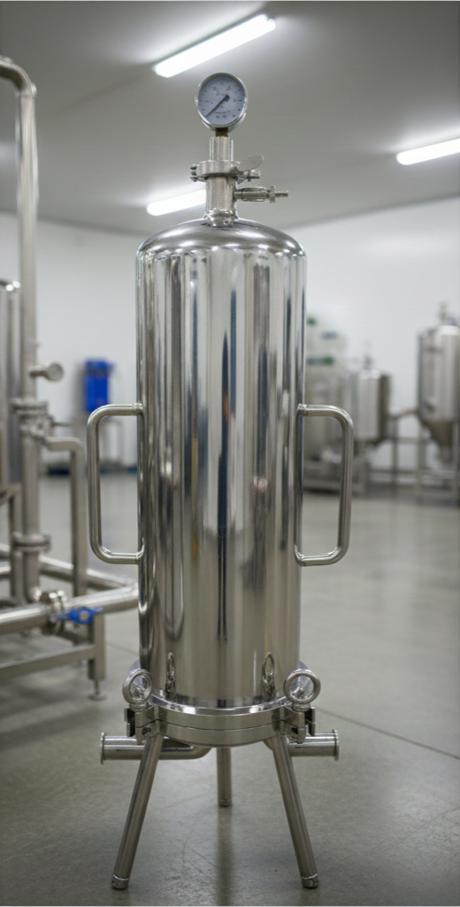 Tripple Core Stainless Steel Pleated Filter Housing