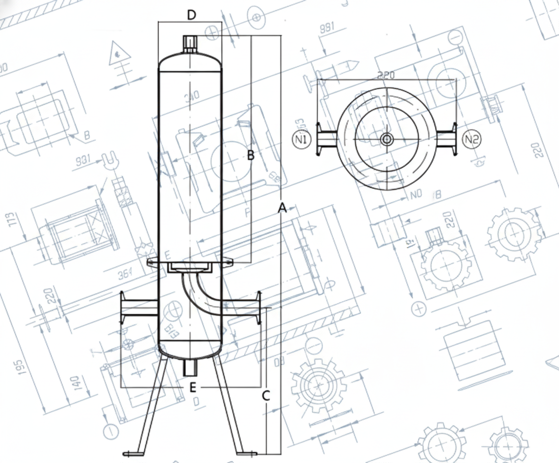 Hot Gas & Steam Air Filter Housing